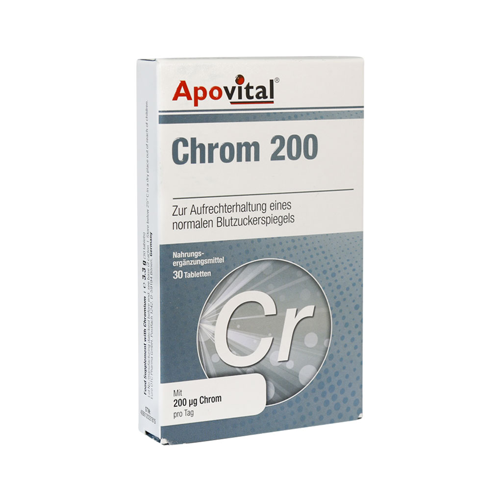 قرص کروم 200 میکروگرم اپوویتالCHROM 200APOVITAL