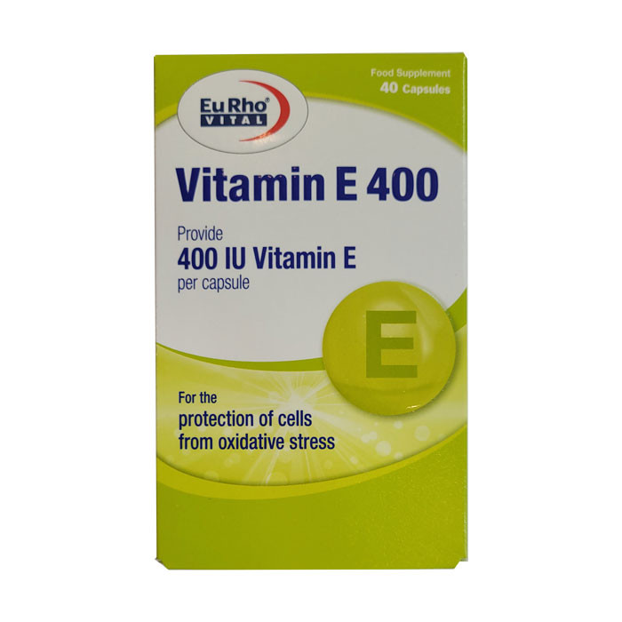 کپسول ویتامین ای 400 واحد یوروویتال VITAMIN E 400 CAPSULE EURHO VITAL