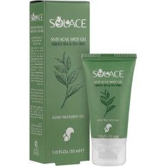 ژل ضد جوش چای سبز و درخت چای سولس Tea Tree And Green Tea Anti Acne Spot Gel Solace