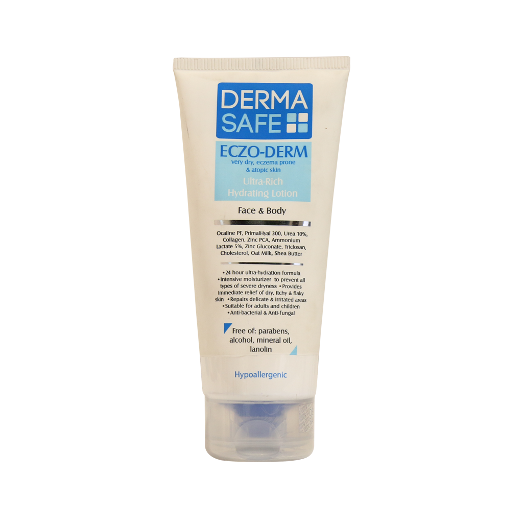 لوسیون مرطوب کننده درماسیف مناسب پوست های اگزمایی و آتوپیک  Derma Safe Eczo Derm lotion