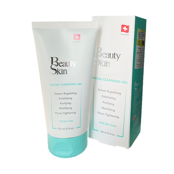 ژل شستشوی صورت پوست چرب بیوتی اسکین BEAUTY SKIN FACIAL CLEANSING GEL